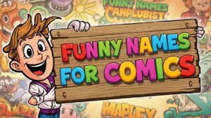 funny names for comics