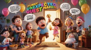 funny unexpected guest names