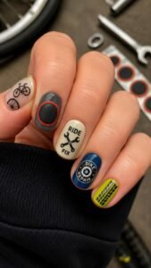 Bicycle Repair Patch Stickers With Graphic Rubber Shapes
