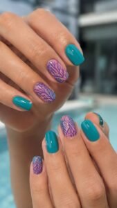 Combine Sea Fan Purple With Tropical Teal
