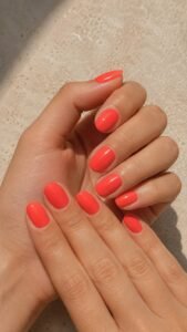 Fiery Coral Nail Polish Ideas for Bright Warm Energy