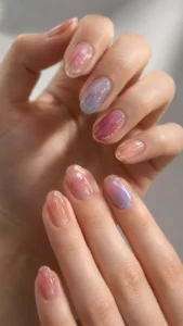 Glass Nail Designs for a Clear Luminous Finish