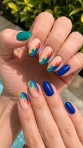 Layer Parrot Feather Color Strokes