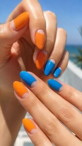 Mix Mango Orange With Blue Raspberry