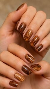 Paint Flowing Walnut Grain