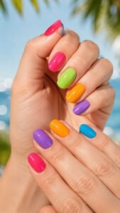Popsicle Brights for a Juicy Summer Manicure
