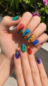 Tropical Bird Tones for a Vivid Manicure