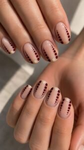 Arrange Burgundy Seats Toward a Center Aisle