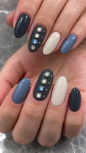 Arrange Cream Buttons Over Charcoal