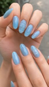 Build Frosted Compartments Over Clear Blue