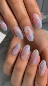 Cluster Pearl Bubbles Near the Cuticle