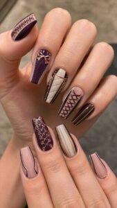 Corset Boning Acrylic Nails With Tailored Fashion Structure