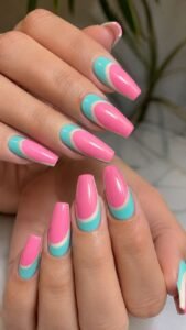Curve Aqua Around Bubblegum Pink