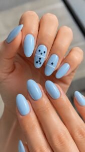 Divide a Baby Blue Tile With White