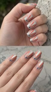 Fan Coral and Cream Panels From the Cuticle