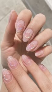Float One Rainbow Ring Over Clear Pink