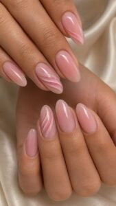 Fold Blush Layers Across a Sheer Base