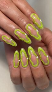 Frame an Open Center With Acid Green