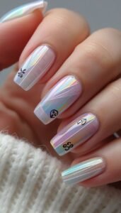 Holographic Security Thread Nails With Futuristic Fine Lines