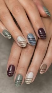 Louvered Shutter Nail Tips With Layered Slats
