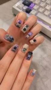 Mechanical Keyboard Nails With Tactile Keycap Detail
