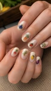 Micro Produce Nails With Tiny Market Details