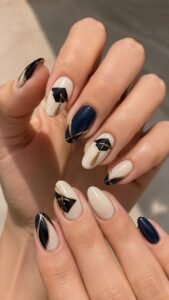 Mortarboard Angle Nails With Cropped Cap Geometry