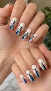 Parachute Panel Nails With Tensioned Color Sections