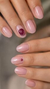 Press a Berry Seal Into Sheer Pink