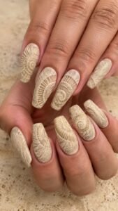 Press an Ammonite Spiral Into Limestone