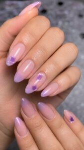 Reflect Violet Squares Over Clear Pink