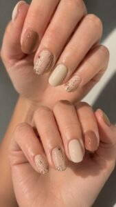 Scatter Cocoa Speckles Over Beige