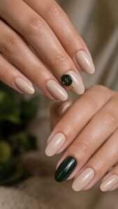 Shape a Forest Green Initial Mark