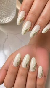 Shape a Pale Green Petal Along the Side