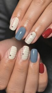 Spiral Notebook Nails With Red Margin Details