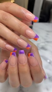 Stack Violet and Tangerine at the Tip
