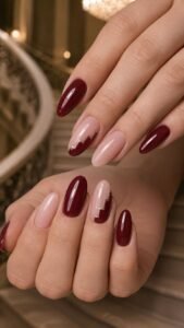 Turn Burgundy Steps Around the Side