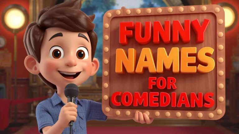 funny names for comedians
