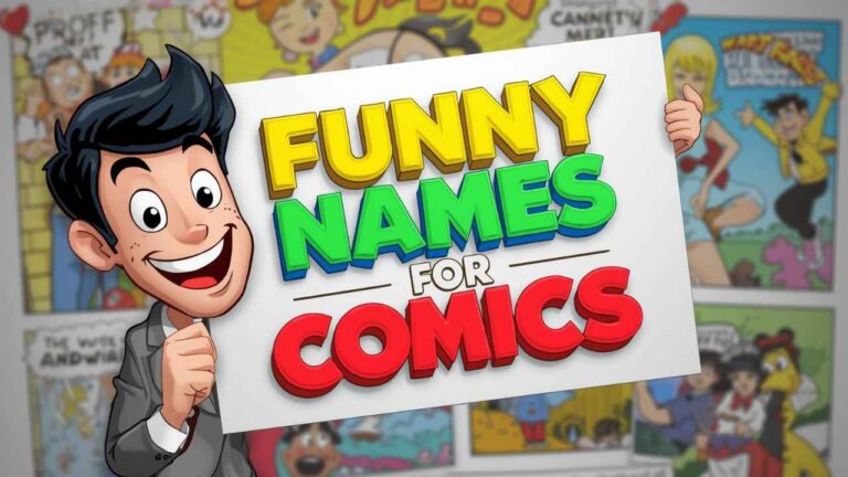 funny names for comics
