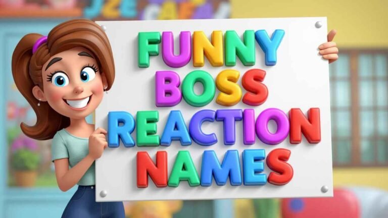funny boss reaction names