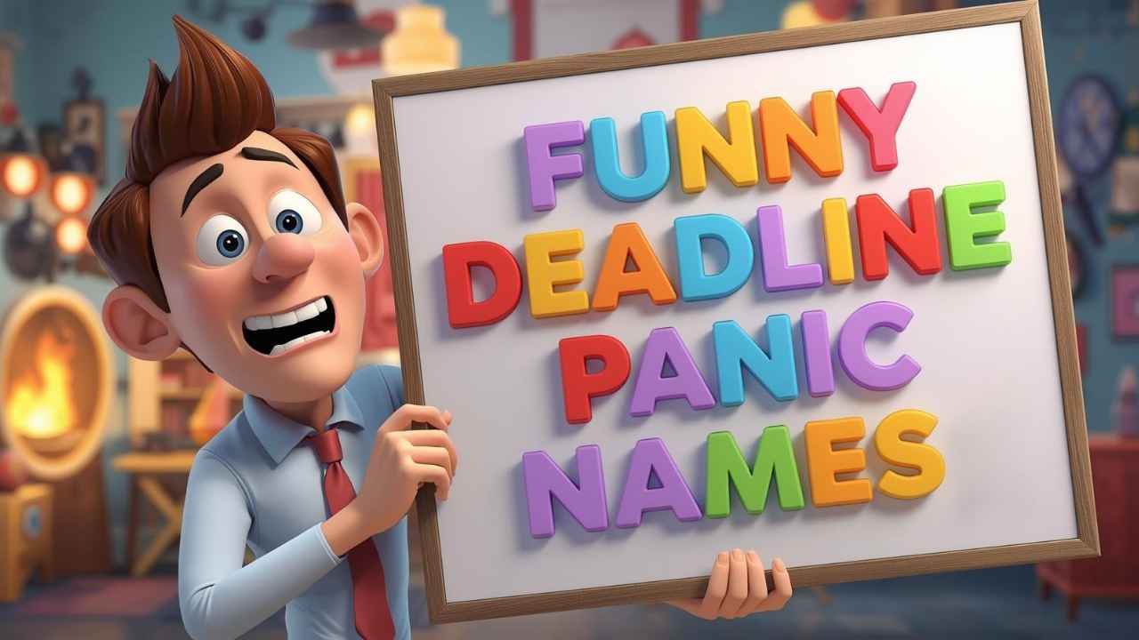 funny deadline panic names