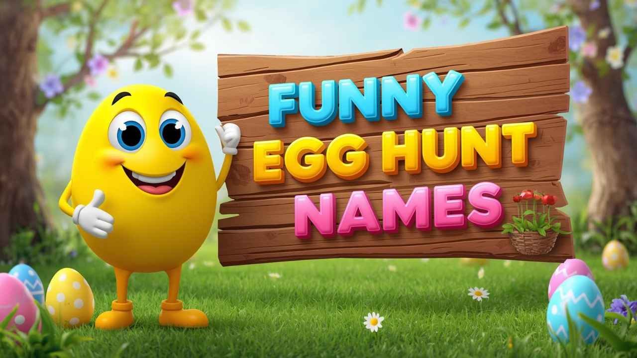 funny egg hunt names