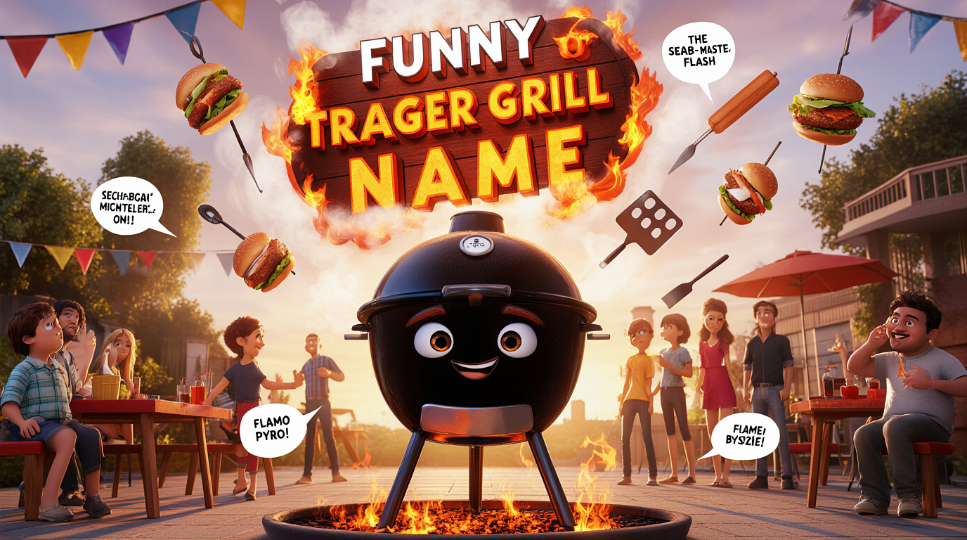 funny traeger grill names