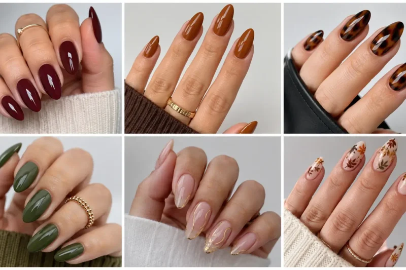Fall Almond Nails That Turn the Tapered Shape Into Art